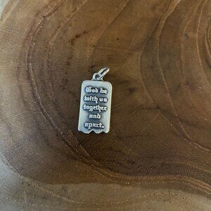 RETIRED James Avery Mizpah Charm, Sterling Silver